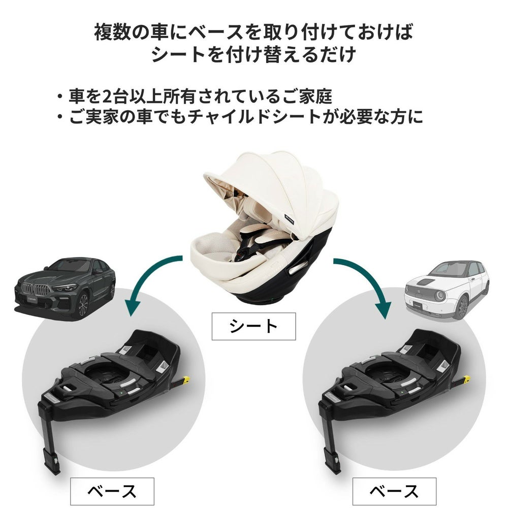 BF505 エールベベ・クルットスライド ベース ブラック | カーメイト 