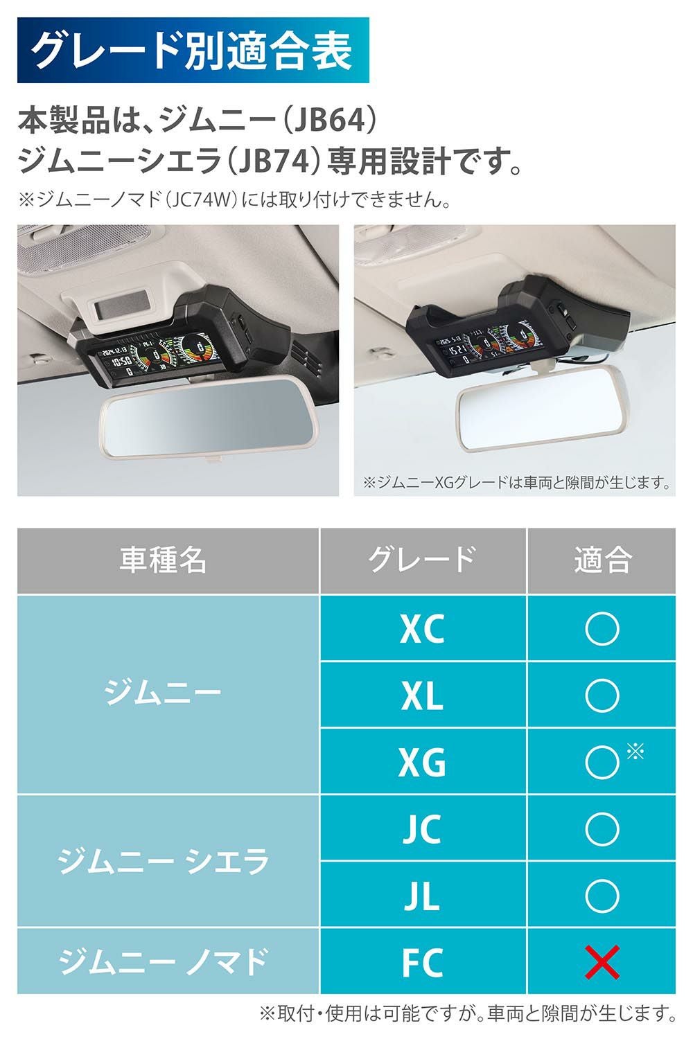 CX504K ジムニー専用デジタルランドメーター | カーメイト 公式