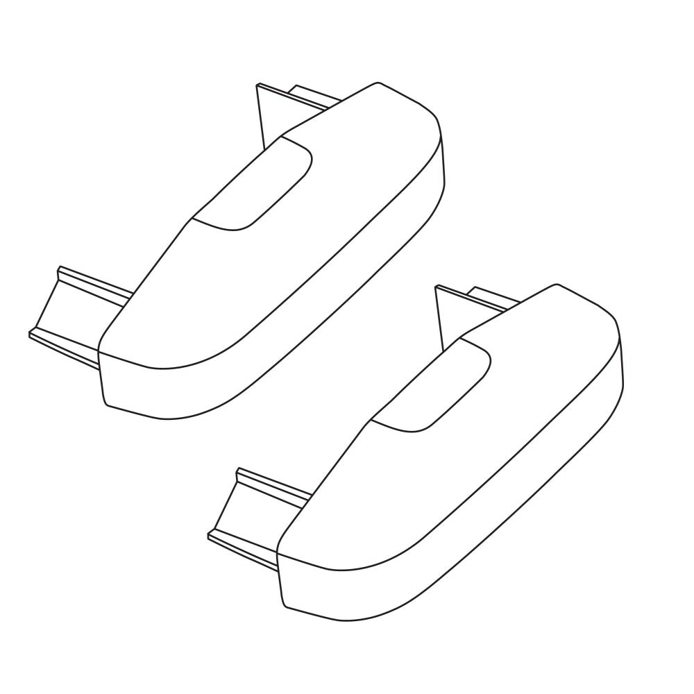 ISP1238 補修パーツ XD201/XD202/XD203用 キャップ 2個セット