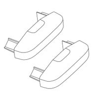 ISP1238 補修パーツ XD201/XD202/XD203用 キャップ 2個セット