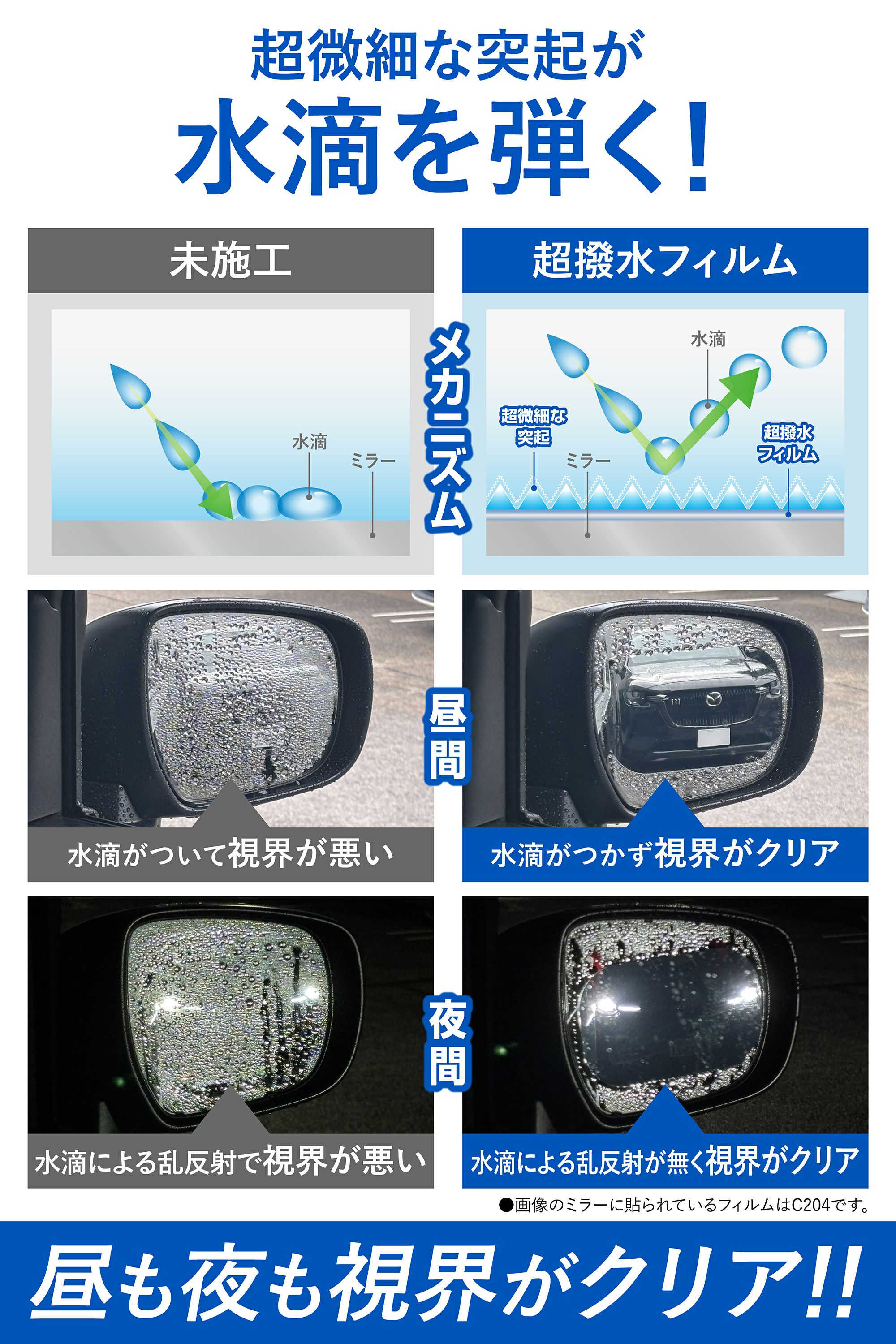 C806 ゼロワイパーフィルムタイプ 車種専用 06 | カーメイト 公式