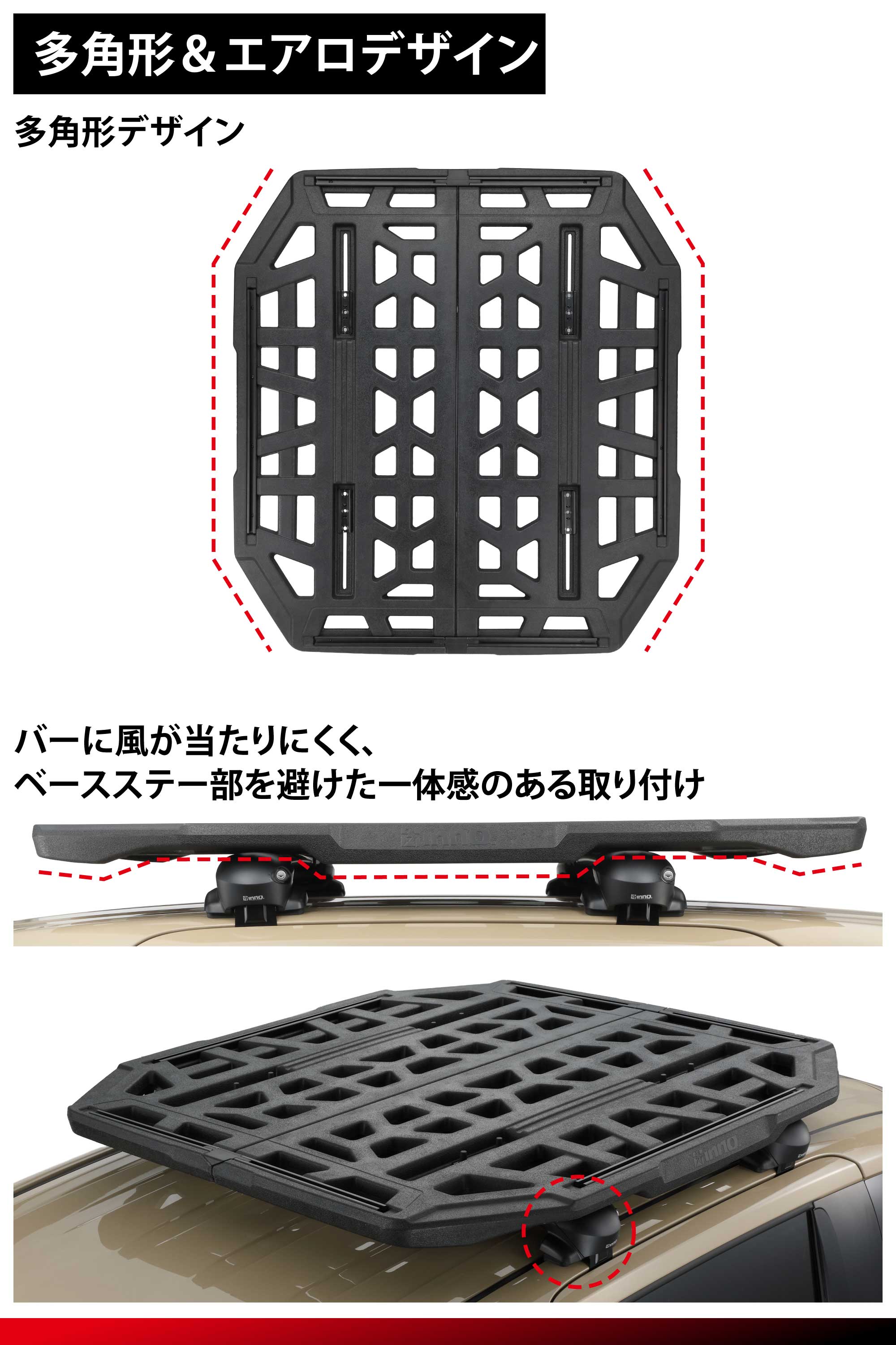 INA521BK ルーフボード110BK | カーメイト 公式オンラインストア本店
