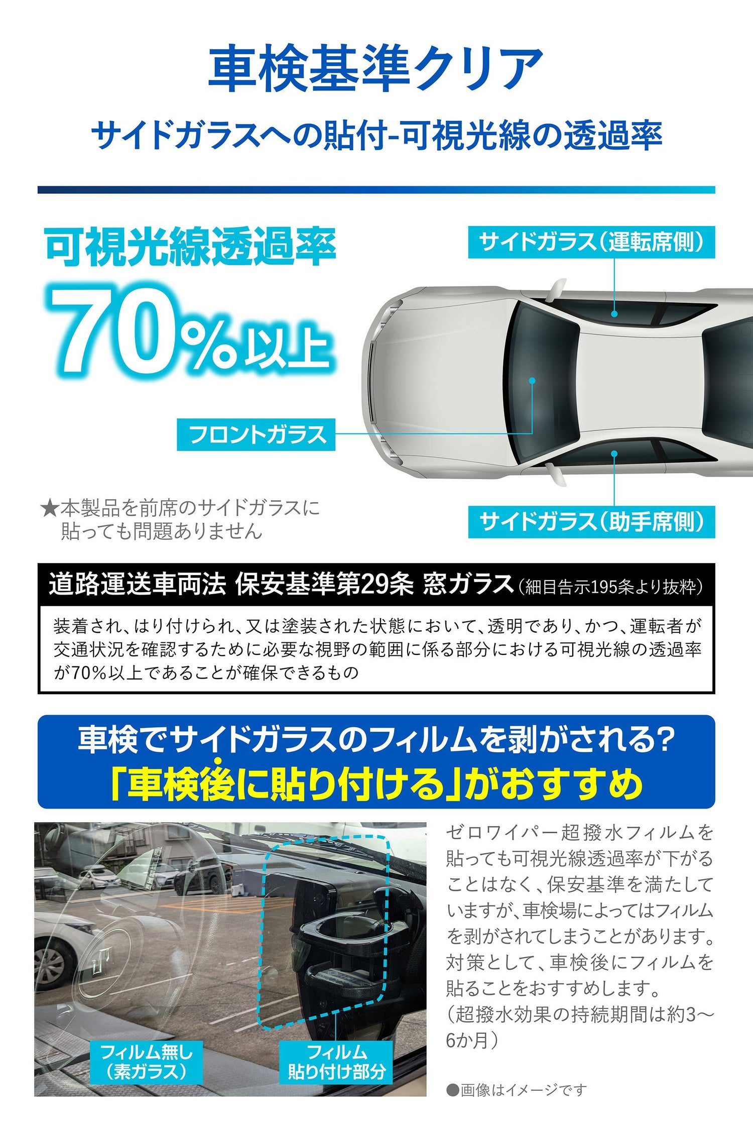 カーメイト C812 ゼロワイパーフィルムタイプ 車種専用 12 carmate zerowiper