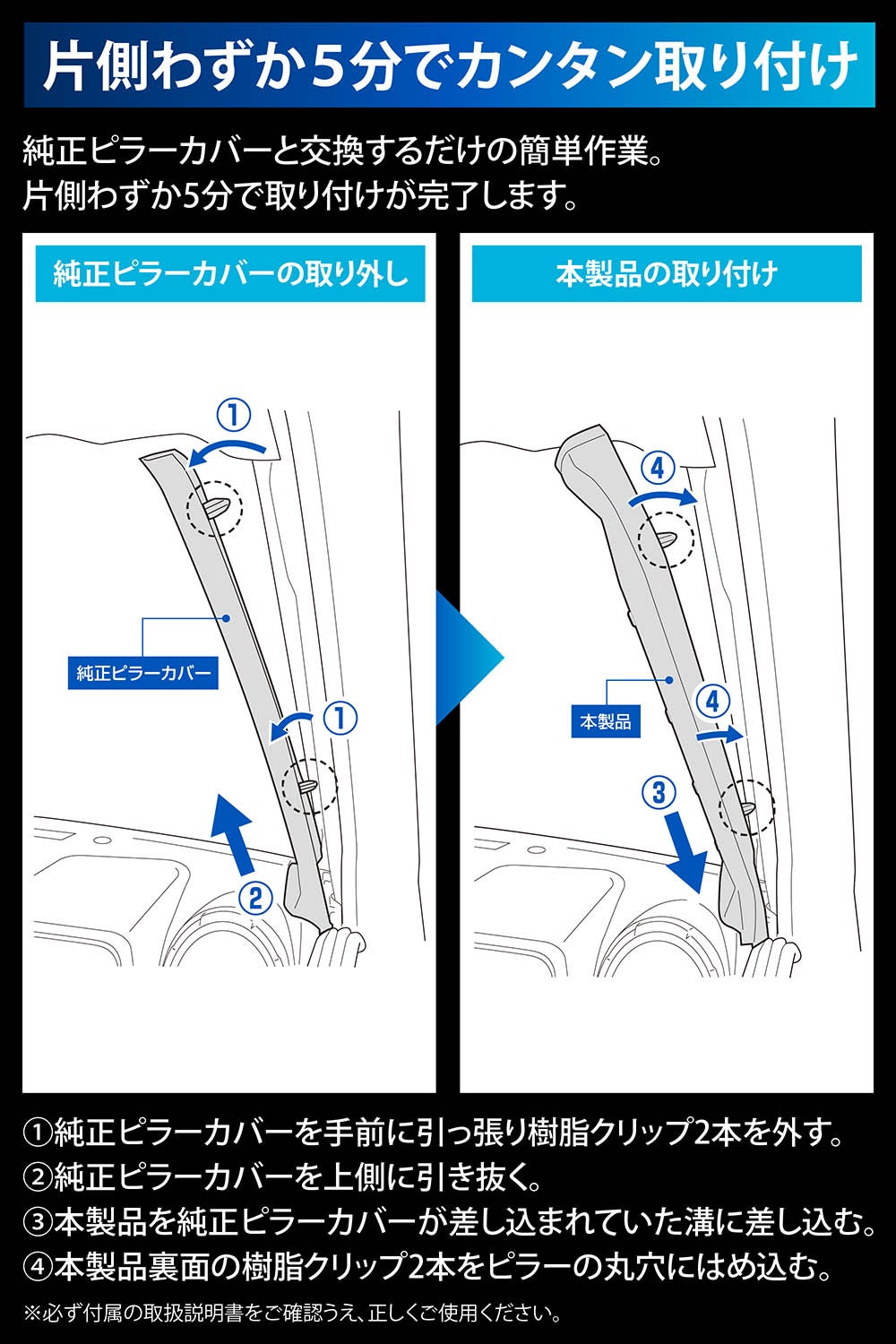 CX530K ジムニー専用 Aピラーカバー 運転席側/助手席側セット