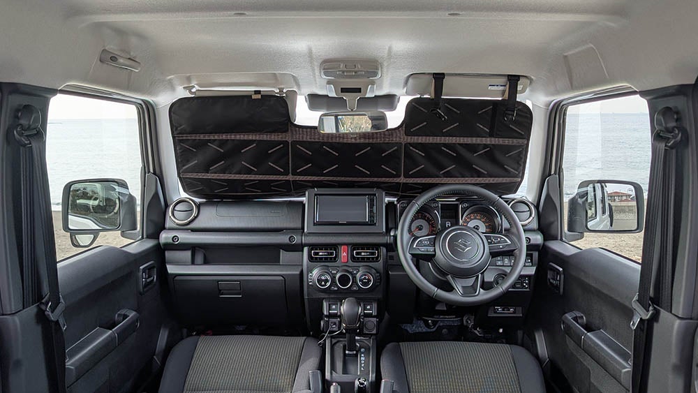 CX558K バイザー取付折りたたみサンシェード ジムニー用 カーキ