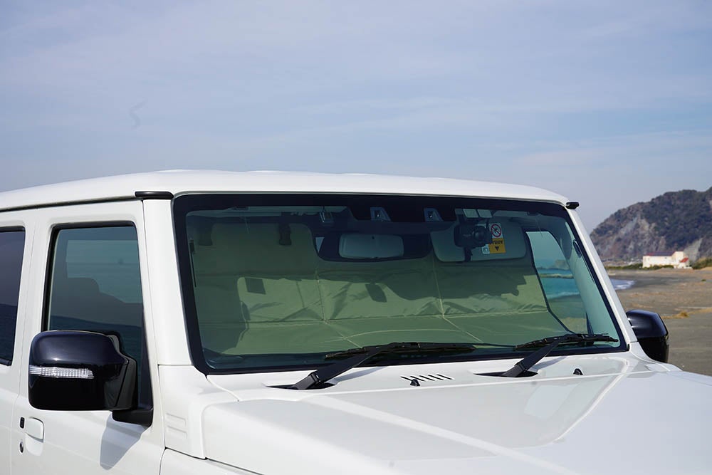 CX558K バイザー取付折りたたみサンシェード ジムニー用 カーキ