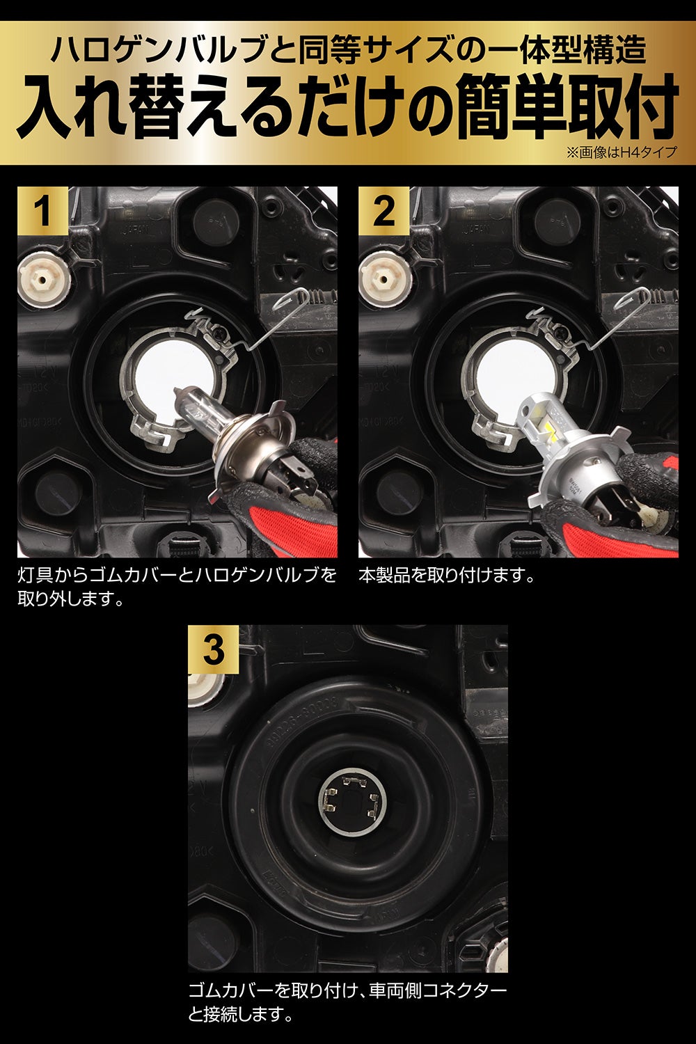 BW5091 GIGA LEDヘッドバルブ C6000 6000K H4 | カーメイト 公式